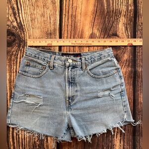 Vintage 90s Original The Limited Jean Light Denim Cutoff Shorts 28